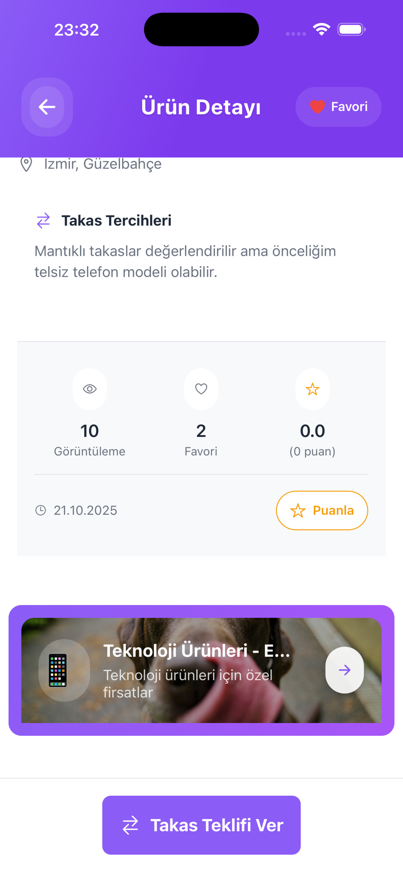 Takasçılar Burada Ürün Detayı Devamı